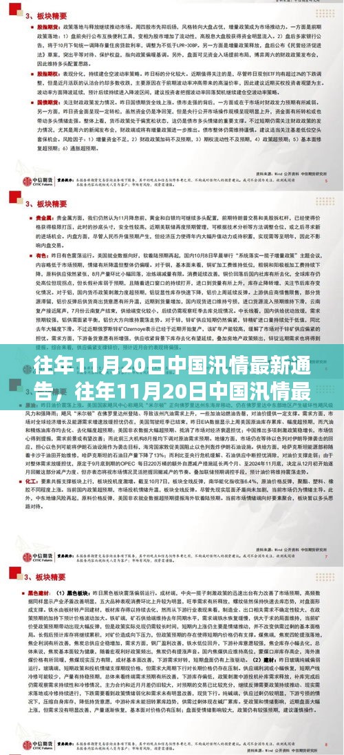 往年11月20日中国汛情最新通告，各地积极应对保障民众安全