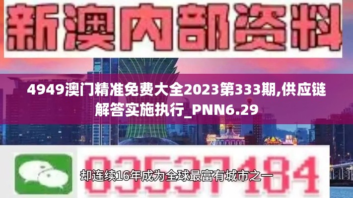 4949澳门精准免费大全2023第333期,供应链解答实施执行_PNN6.29