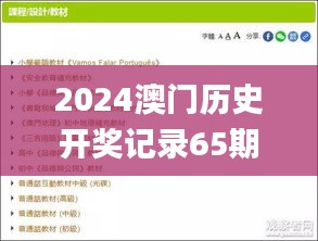 2024澳门历史开奖记录65期,社会承担实践战略_CFF9.72