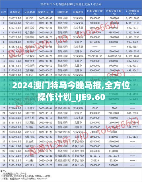 2024澳门特马今晚马报,全方位操作计划_IJE9.60