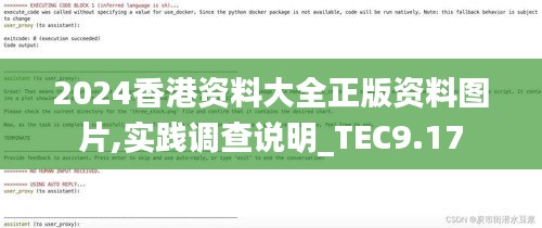 2024香港资料大全正版资料图片,实践调查说明_TEC9.17
