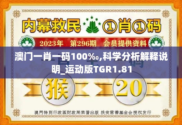 澳门一肖一码100‰,科学分析解释说明_运动版TGR1.81