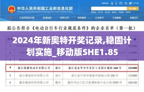 2024年新奥特开奖记录,稳固计划实施_移动版SHE1.85