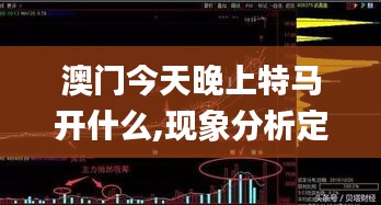 澳门今天晚上特马开什么,现象分析定义_创意版ZDZ1.21