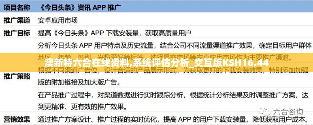 澳新特六合在线资料,系统评估分析_交互版KSH16.44