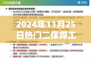 热门二保焊工招聘信息指南，如何获取与抓住机会？初学者/进阶用户指南（2024年11月25日）