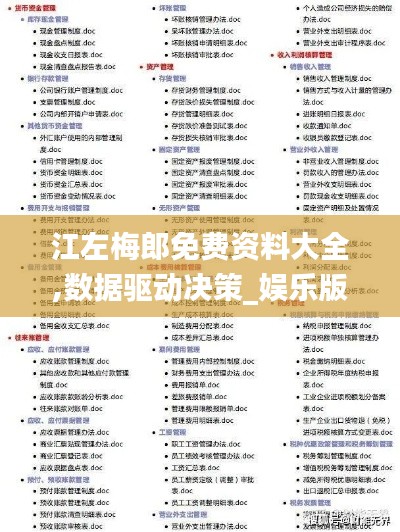 江左梅郎免费资料大全,数据驱动决策_娱乐版QOB19.43