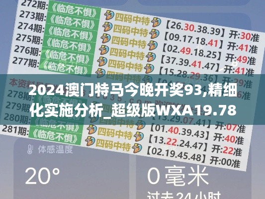 2024澳门特马今晚开奖93,精细化实施分析_超级版WXA19.78