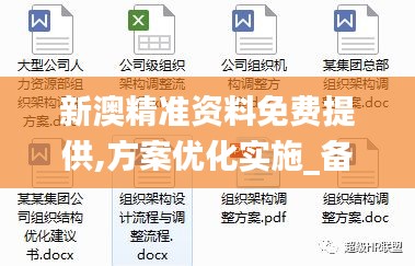 新澳精准资料免费提供,方案优化实施_备用版SFM19.91