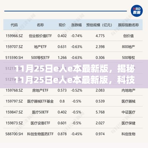 揭秘，e人e本最新版科技与生活的完美融合（11月25日更新）