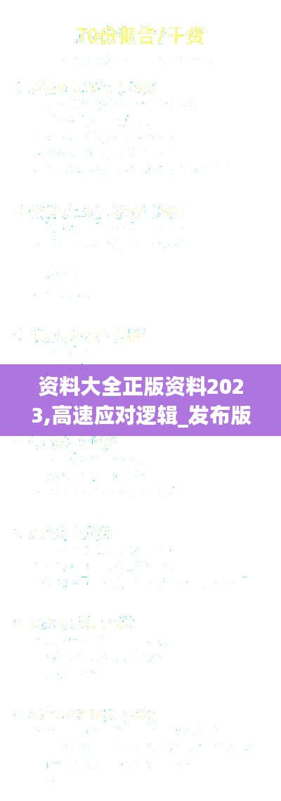 资料大全正版资料2023,高速应对逻辑_发布版RFJ14.16