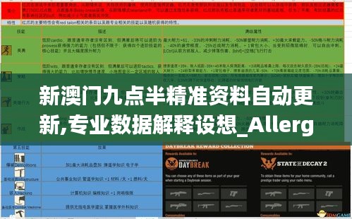 新澳门九点半精准资料自动更新,专业数据解释设想_Allergo版(意为轻快)FLL5.1