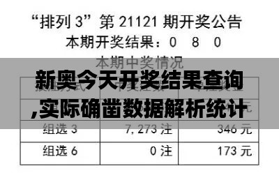 新奥今天开奖结果查询,实际确凿数据解析统计_编辑版LYN5.10