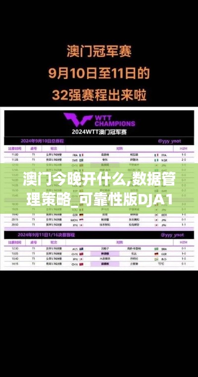 澳门今晚开什么,数据管理策略_可靠性版DJA14.57