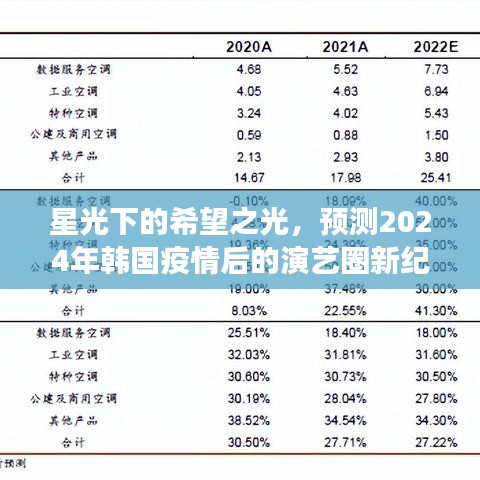 星光下的希望之光，韩国疫情后的演艺圈新纪元与成长之旅展望2024