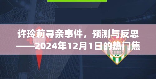 许玲莉寻亲事件，预测与反思——焦点分析（2024年12月1日）