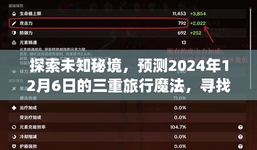 揭秘未知秘境，三重旅行魔法预测，探寻心灵桃花源之旅