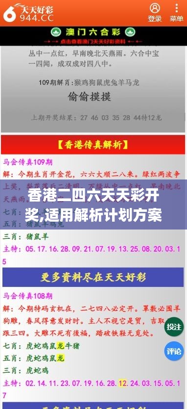 香港二四六天天彩开奖,适用解析计划方案_8DM5.947