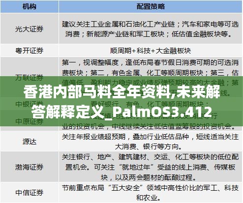 香港内部马料全年资料,未来解答解释定义_PalmOS3.412