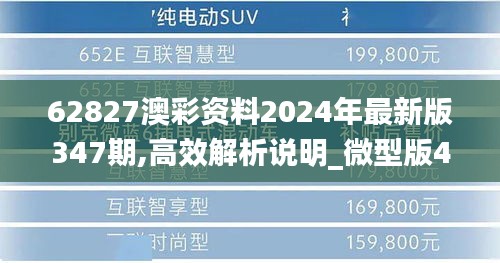 62827澳彩资料2024年最新版347期,高效解析说明_微型版4.683