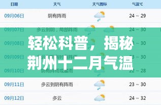 揭秘荆州十二月气温预报查询的百度之旅，轻松科普指南