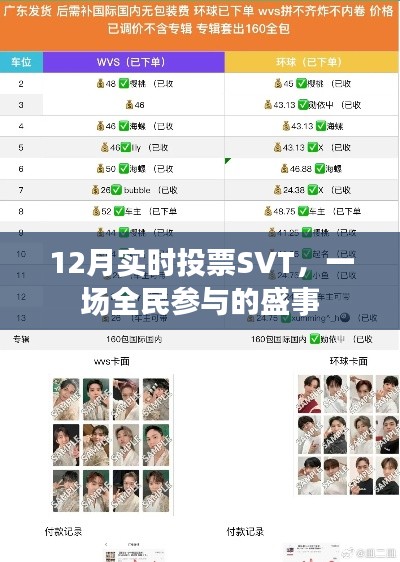 全民盛事，12月实时投票SVT火热进行中