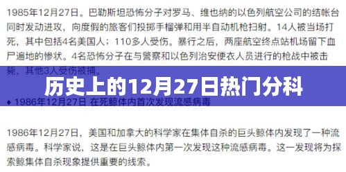 历史上的大事件，揭秘十二月二十七日的热门分科