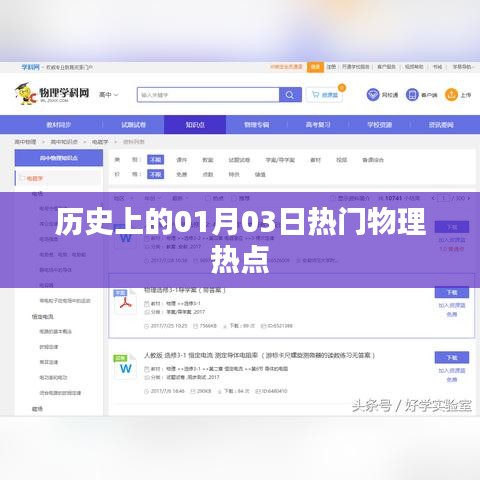 历史上的物理热点，一月三日揭秘