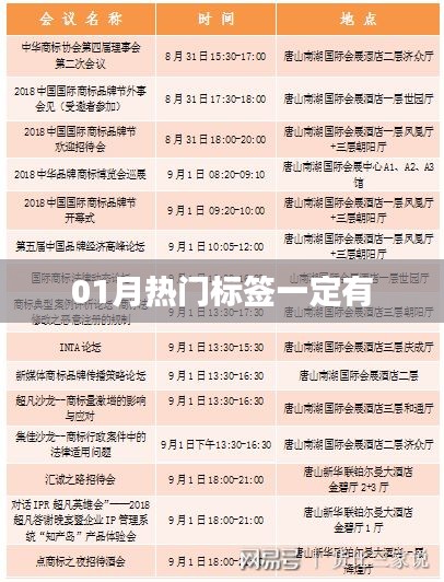 精选一月份热门标签大盘点