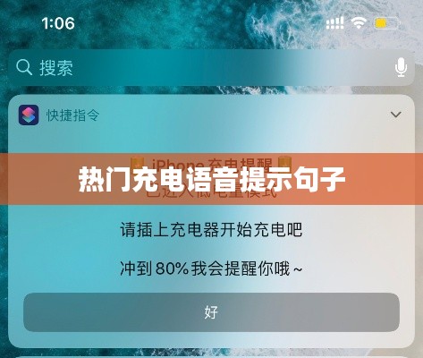 充电提示语音热门句子精选