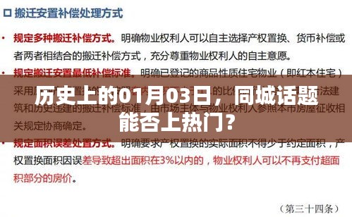历史上的今天，同城话题能否成为热门焦点？