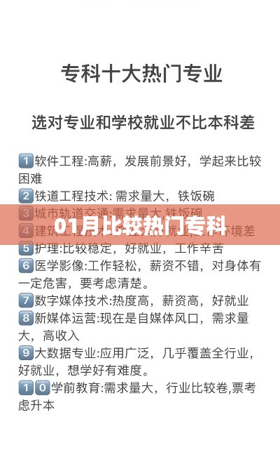热门专科专业深度解析，一月热点概览