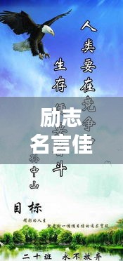 励志名言佳句，白字黑底汇聚力量